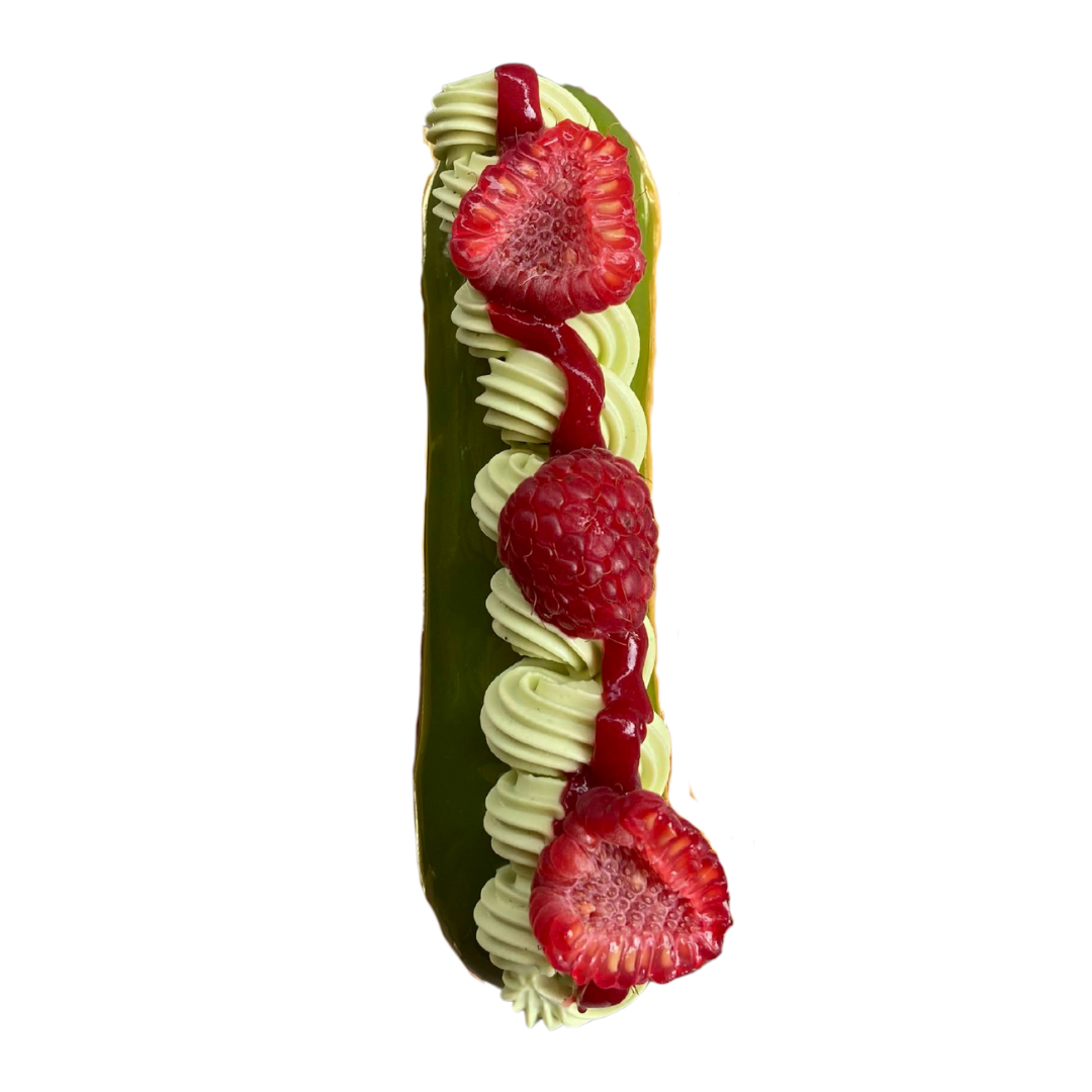 Matcha Framboise - Paris Donatien Maître Éclair